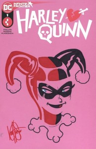 DF HARLEY QUINN #1 HAESER RMRK SGN