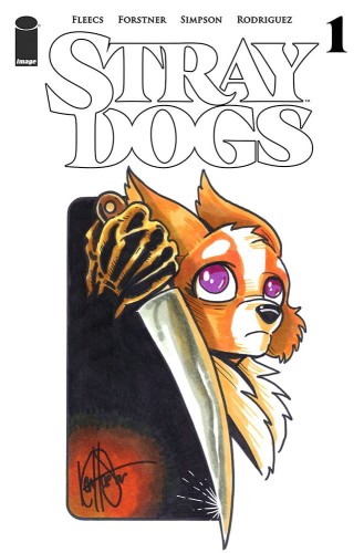 DF STRAY DOGS #1 5TH PTG BLANK VAR HAESER SGN