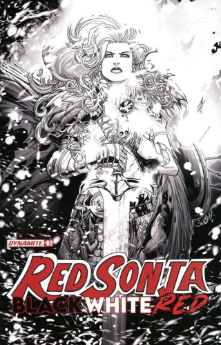RED SONJA BLACK WHITE RED #2 CVR E 10 COPY INCV MEYERS LINE