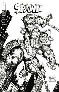 SPAWN #319 CVR D CAPULLO & MCFARLANE B&W