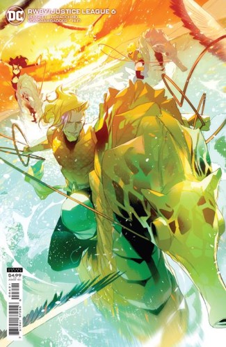 RWBY JUSTICE LEAGUE #6 (OF 7) CVR B SIMONE DI MEO CARD STOCK VAR