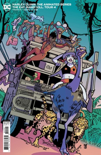HARLEY QUINN THE ANIMATED SERIES THE EAT BANG KILL TOUR #4 (OF 6) CVR B VALENTINE DE LANDRO CARD STOCK VAR