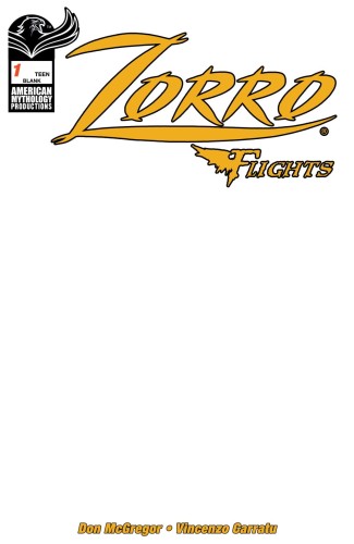 ZORRO FLIGHTS #1 CVR E BLANK SKETCH
