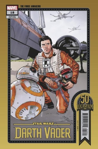 STAR WARS DARTH VADER #18 SPROUSE LUCASFILM 50TH VAR WOBH