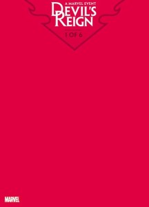 DEVILS REIGN #1 (OF 6) RED BLANK VAR