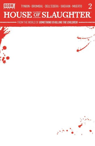 HOUSE OF SLAUGHTER #2 CVR C BLANK SKETCH VAR