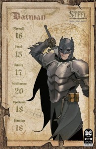 DARK KNIGHTS OF STEEL #2 (OF 12) CVR C INC 1:25 YASMINE PUTRI CHARACTER SHEET CARD STOCK VAR