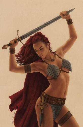 INVINCIBLE RED SONJA #9 CVR M CELINA LTD VIRGIN