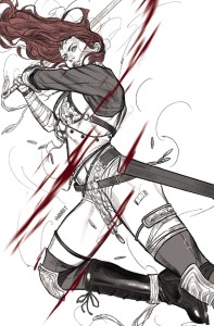 RED SONJA BLACK WHITE RED #7 CVR I SWAY LTD VIRGIN