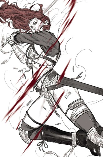 RED SONJA BLACK WHITE RED #7 CVR I SWAY LTD VIRGIN