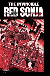 DF INVINCIBLE RED SONJA #6 HOMAGE HAESER SGN