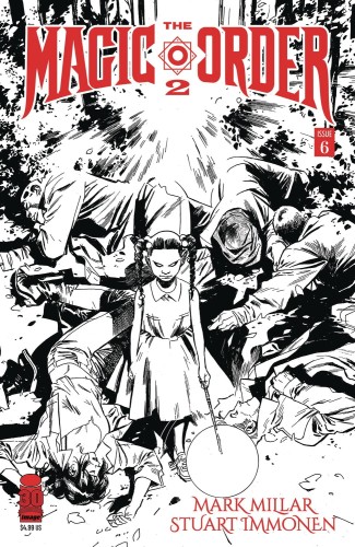 MAGIC ORDER 2 #6 (OF 6) CVR B IMMONEN B&W