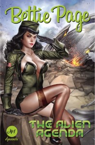 BETTIE PAGE ALIEN AGENDA #1 CVR B BURNS