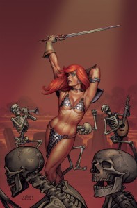 INVINCIBLE RED SONJA #10 CVR L LINSNER LTD VIRGIN