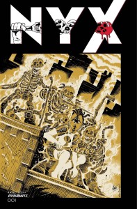 DF NYX #1 LTD ED TMNT HOMAGE HAESER SKETCH SGN