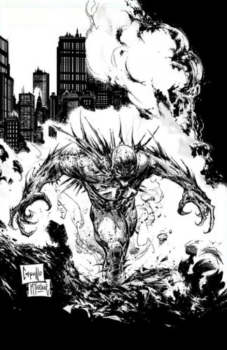 SPAWN #313 CVR D CAPULLO & MCFARLANE B&W