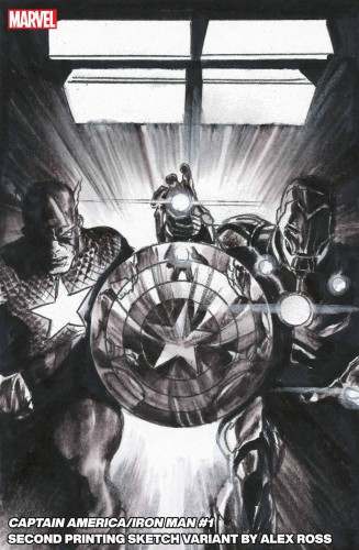 CAPTAIN AMERICA IRON MAN #1 (OF 5) 2ND PTG ALEX ROSS VAR