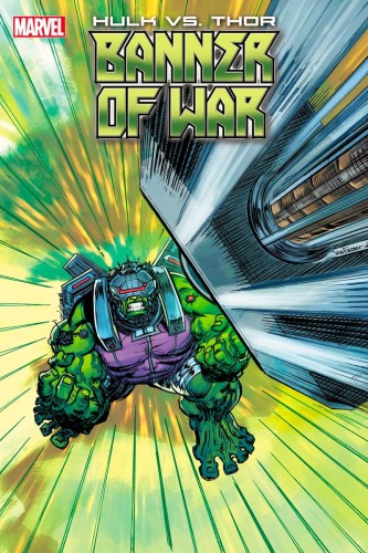 HULK VS THOR BANNER WAR ALPHA #1 VON EEDEN MJOLNIR CRASH VAR