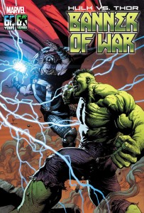 DF HULK VS THOR BANNER OF WAR ALPHA #1 CATES GOLD SGN