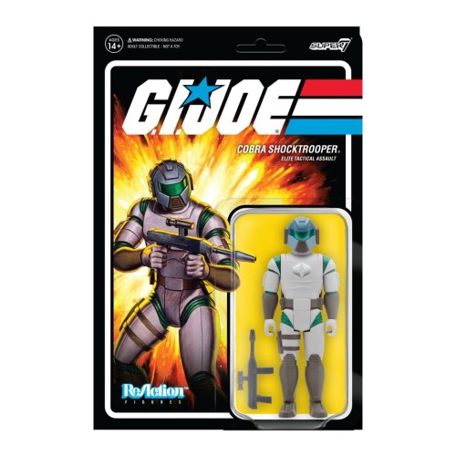 G.I. JOE WAVE 2 COBRA SHOCKTROOPER - RIFLE A REACTION FIGURE