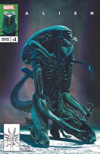 ALIEN #1 MIKE MAYHEW EXCLUSIVE X-MEN #234 HOMAGE VAR