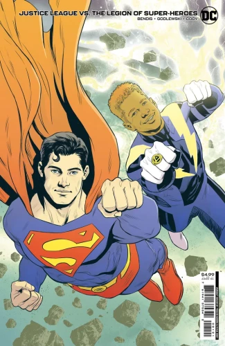 JUSTICE LEAGUE VS THE LEGION OF SUPER-HEROES #1 (OF 6) CVR B TRAVIS MOORE CARD STOCK VAR
