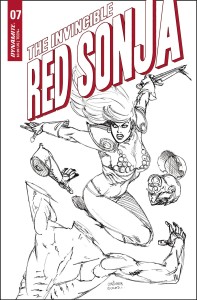 INVINCIBLE RED SONJA #7 CVR I 25 COPY INCV LINSNER B&W