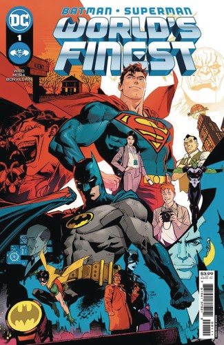 DF BATMAN SUPERMAN WORLDS FINEST #1 WAID SGN