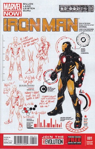 IRON MAN #1 PAGULAYAN DESIGN VAR NOW