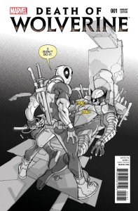 DEATH OF WOLVERINE #1 DEADPOOL MEMORIAL SKETCH VAR