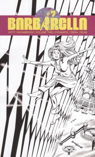 BARBARELLA #7 CVR F 10 COPY INCV GUICE B&W