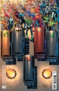 JUSTICE LEAGUE #75 CVR D DAN JURGENS & NORM RAPMUND CARD STOCK VAR
