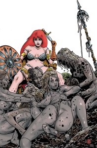 INVINCIBLE RED SONJA #8 CVR U 10 COPY FOC INCV BROXTON RISQUE