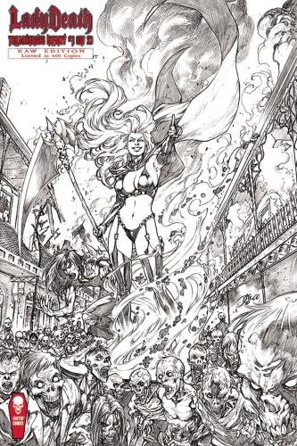 LADY DEATH TREACHEROUS INFAMY #1 (OF 2) RAW ED