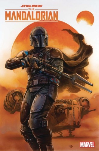 DF STAR WARS MANDOLORIAN #1 BARNES SILVER SGN