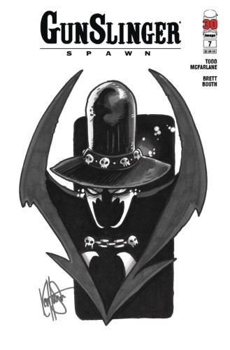 DF GUNSLINGER SPAWN #7 HAESER SGN RMRK SKETCH VAR