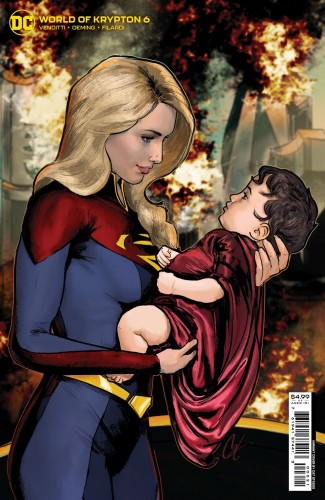WORLD OF KRYPTON #6 (OF 6) CVR B CAT STAGGS CARD STOCK VAR