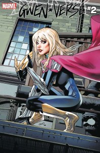 DF SPIDERGWEN GWENVERSE #2 HOMAGE SEELEY SILVER SGN