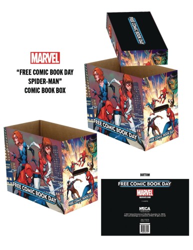 FCBD 2022 MARVEL SPIDER-MAN SHORT COMIC STORAGE BOX (PUDŁO NA KOMIKSY)