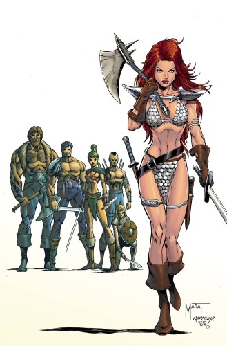 RED SONJA (2021) #8 CVR O 7 COPY FOC INCV LIEFELD HOMAGE MYCHAELS
