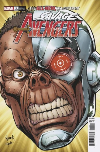 SAVAGE AVENGERS #1 NAUCK HEADSHOT VAR