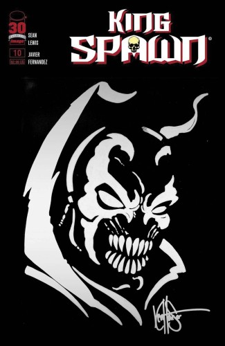 DF KING SPAWN #10 BLANK VAR HAESER SILVER SKETCH