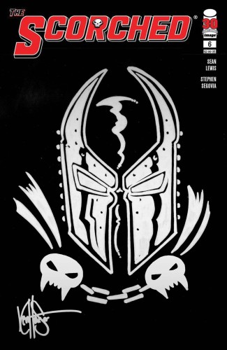 DF SCORCHED #6 BLANK VAR SILVER SKETCH