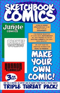 SKETCHBOOK COMICS TRIPLE THREAT PACK