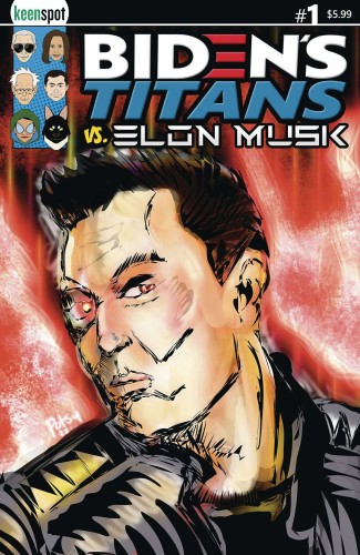 BIDENS TITANS VS ELON MUSK #1 CVR F POTCHAK TWITTERNATOR