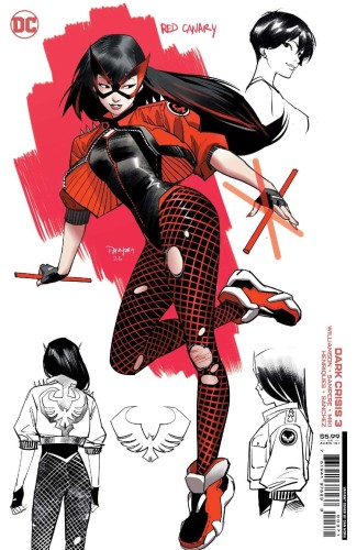 DARK CRISIS #3 (OF 7) CVR G DAN MORA RED CANARY CARD STOCK VAR