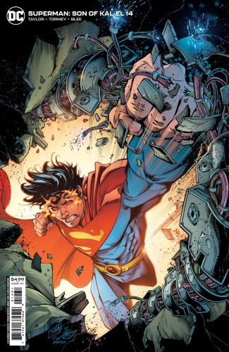 SUPERMAN SON OF KAL-EL #14 CVR C INC 1:25 TRAVIS MERCER & DANNY MIKI CARD STOCK VAR