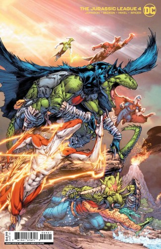 JURASSIC LEAGUE #4 (OF 6) CVR B BRETT BOOTH CARD STOCK VAR