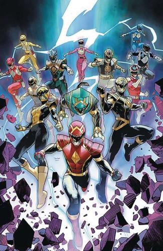 DF MIGHTY MORPHIN POWER RANGERS #100 PARROTT SGN