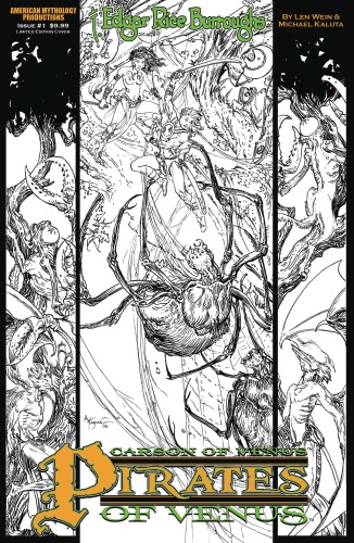 CARSON OF VENUS #1 PIRATES OF VENUS LTD ED B&W CVR